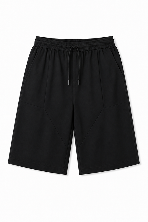 Black Utility Shorts