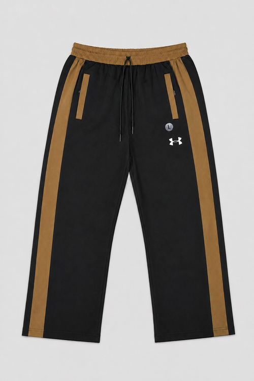 Black & Tan Contrast Track Pants